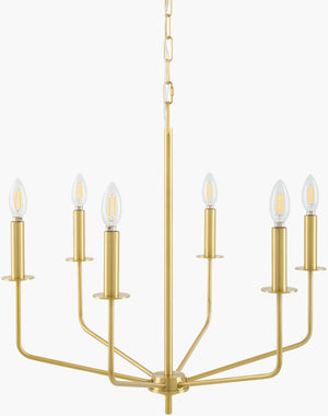 Surya Cadris Linear Metal Chandelier for Dining Rooms and Kitchen Islands in Modern Spaces CDRS-004
