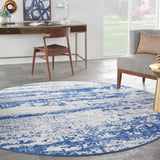 Nourison Whimsicle WHS06 Machine Made Power-loomed No Border Indoor Only Modern  Rug Ivory Navy, Ivory Navy 100% Polypropylene 99446832443