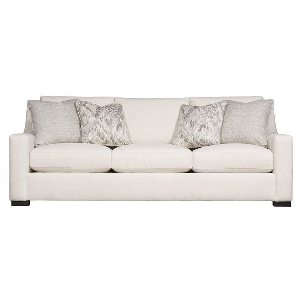 Bernhardt Bernhardt Germain Sofa With Spring-Down Seats, Tailored Frame, 4 Throw Pillows & Wood Legs - Customizable - Made to Order B2667A