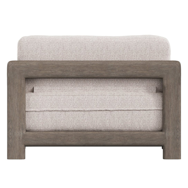 Bernhardt Bernhardt Montaigne Outdoor Chair 1/2 — Weathered Teak Teak Frame, Oversized Plush Seat, All-Season Comfort - Made to Order O3383B