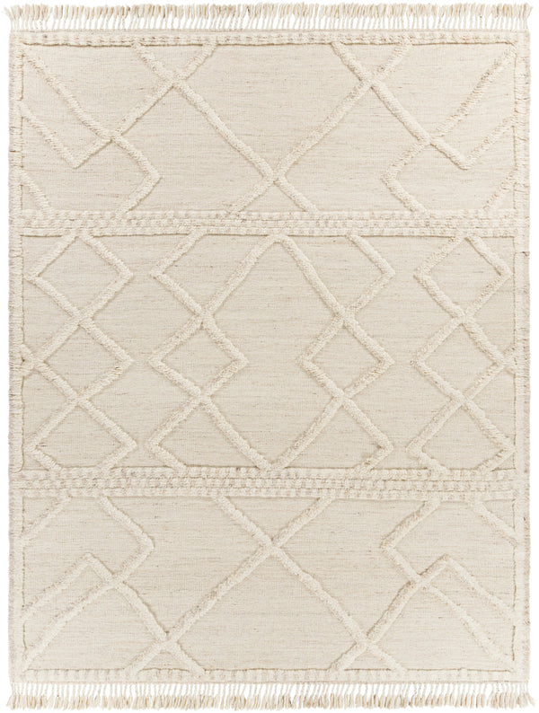 Cadiz CDZ-2303 8' x 10' Handmade Rug CDZ2303-810  Light Beige, Medium Gray, Cream Surya