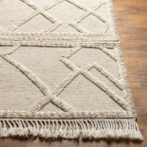 Cadiz CDZ-2303 8' x 10' Handmade Rug CDZ2303-810  Light Beige, Medium Gray, Cream Surya