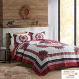 Woolrich Compass Lodge/Cabin Cotton Quilt Mini Set WR13-3589 Red