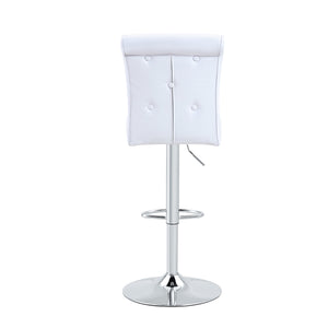English Elm 4-pack Pu High-back Dining Chairs with Powder-coated Metal Legs for Modern Kitchens White W3875P371068