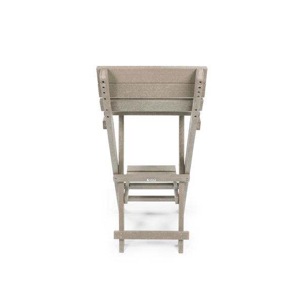 English Elm Harbor Point Recycled Hdpe Outdoor Folding Bar Stool Patio Deck All Season Seating Sand B2745P409655