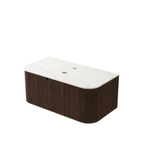 English Elm 36" Ceramic Undermount Bathroom Sink Glossy White Basin with Overflow Protection W2615P257424
