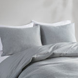 Croscill Casual Ellis Casual 3 Piece Duvet Set CCA12-0004 Heathered Gray