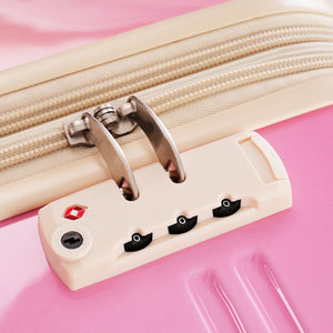 English Elm Hardshell Polycarbonate 3 Piece Luggage Set Spinner Wheels Tsa Lock Expandable Travel Multicolor Pink N732P184448U