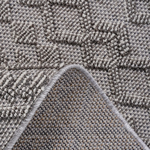 English Elm Loom & Luxe 5X7 Area Rug - Timeless White/White Traditional Design For Indoor/Outdoor Durability B335P289622