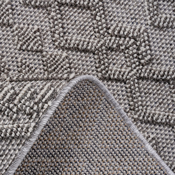 English Elm Loom & Luxe 6X9 White Traditional Indoor/Outdoor Area Rug - Durable, Stylish, Pet-Friendly Design B335P289623