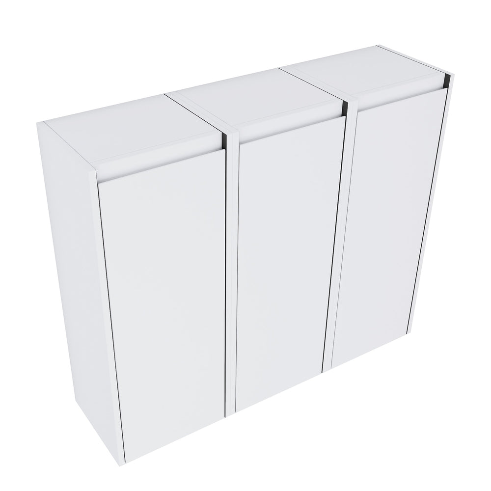 English Elm 12" Bathroom Side Cabinet - Space-Saving Design With Reversible Soft-Close Doors For Modern Storage W999S00279
