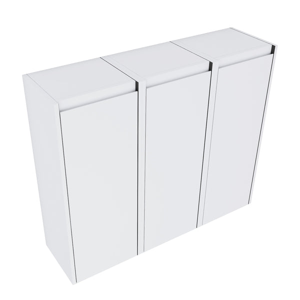 English Elm 12" Bathroom Side Cabinet - Space-Saving Design With Reversible Soft-Close Doors For Modern Storage W999S00279