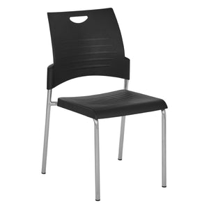 OSP Home Furnishings Straight Leg Stackable Polyurethane Chair Modern Seating for Office or Classroom Use STC8300C28-3