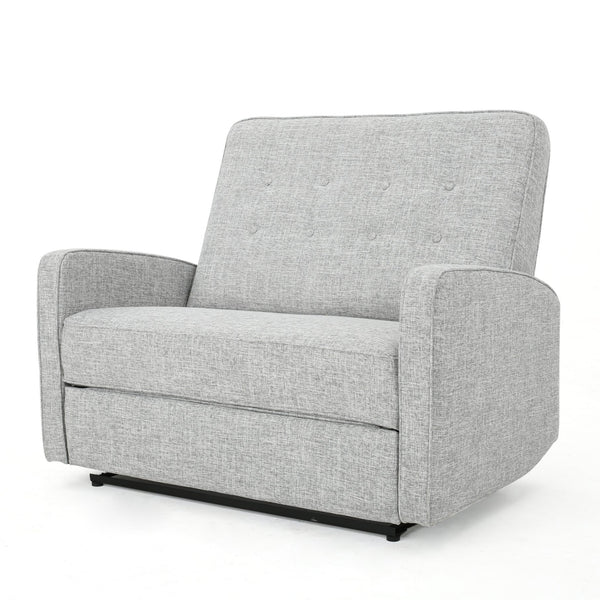 English Elm Christopher Knight Home® - 47" Wide Manual Standard Recliner with Plush Fabric Upholstery, Spacious 47" Seat, Durable Frame, Comfort LIGHT GREY 61259.00LGTW