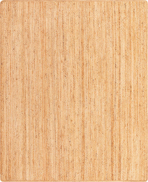 Unique Loom Braided Jute Dhaka Hand Braided Solid Rug Natural, Natural 8' 0" x 10' 0"