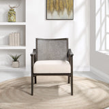 OSP Home Furnishings Lantana Cane Back Arm Chair Linen