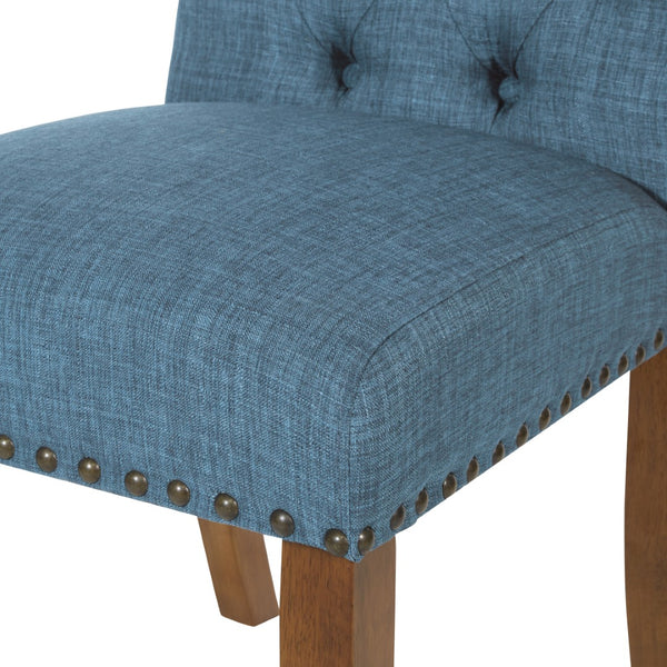 OSP Home Furnishings Jessica Tufted Dining Chair Navy