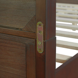 English Elm Christopher Knight Home® - Pine Solid Wood King Size Bed In Dark Walnut – Durable, Stylish, No Box Spring Needed, Easy Assembly N770P291026W_N770P291027W