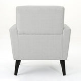 Christopher Knight Home® - Noble House - Sienna Mid Century Light Grey Fabric Club Chair