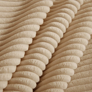 English Elm Modular 2-Seat L-Shape Sectional Sofa In Camel Corduroy – Cloud-Like Comfort With Customization Features W3041S00316