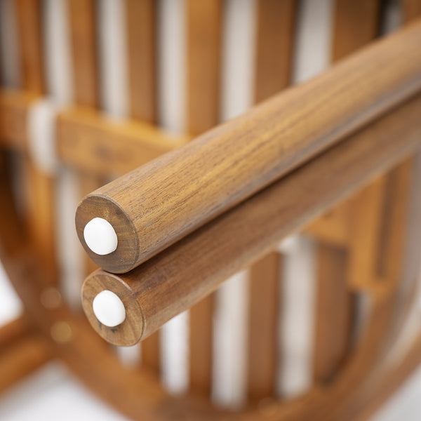 English Elm Christopher Knight Home® - Cove Acacia Wood Dining Chair Set Of 2 With Teak Finish And Beige Cushions For Indoor/Outdoor Use N775P329653T