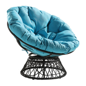 OSP Home Furnishings Papasan Chair Blue