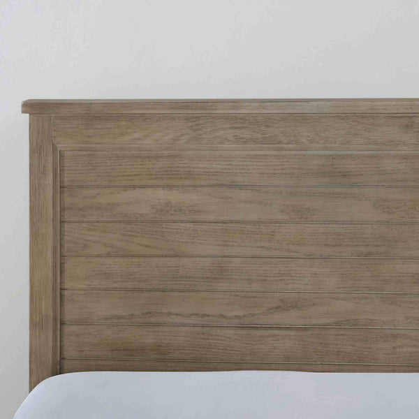 English Elm Transitional Twin Bed Set with Trundle and Nightstands Wire-brushed Wood Grain Finish B2741S00853