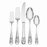 Chestnut Ridge 65-Piece Flatware Set, 18/10 Stainless, Service for 12, Mirror Finish