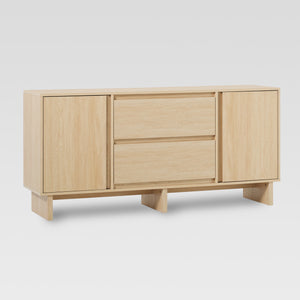 63" Minimalist Scandi Sideboard Coastal Oak MAJD5DCO Walker Edison