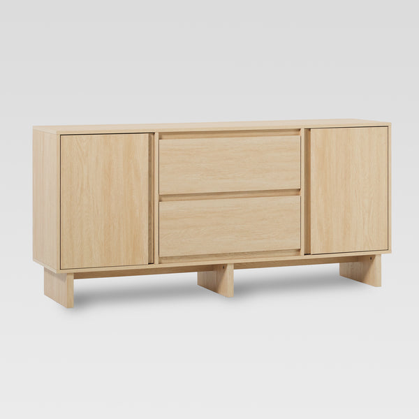 63" Minimalist Scandi Sideboard Coastal Oak MAJD5DCO Walker Edison