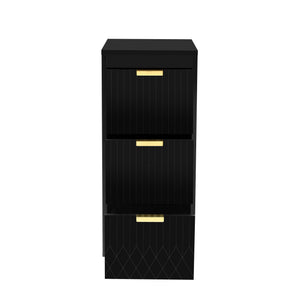 English Elm Wall Mounted Floating Cabinet with Adjustable Height and Modular Design for Custom Bathroom Storage Black N710P324099B