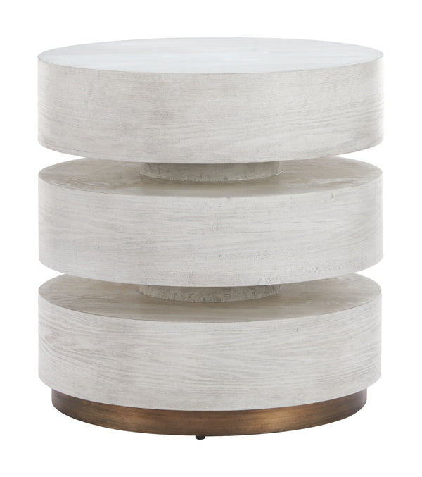 Zuo Modern Laha Side Table Oak White - Modern Minimalist Design, Stylish Mdf & Steel For Any Living Space White Mdf,Steel 110545-zuo-modern
