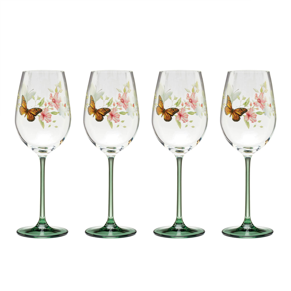Lenox Butterfly Meadow Wine Glasses, Set of 4 Multi, NO COLOR GLASS,CRYSTAL 896703