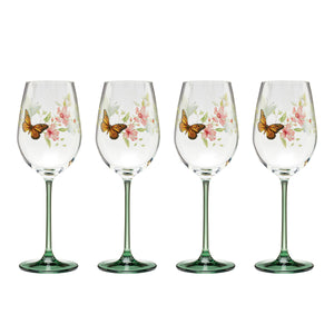Lenox Butterfly Meadow Wine Glasses, Set of 4 Multi, NO COLOR GLASS,CRYSTAL 896703
