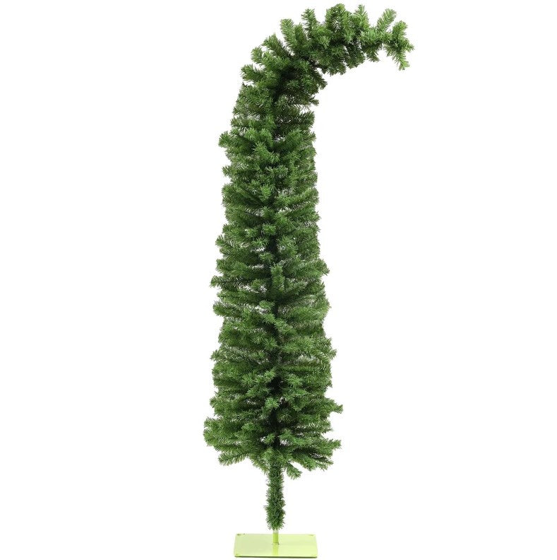 English Elm Pencil Slim Flocked Christmas Tree with Snow Dusted Branches for Entryways T3971P413064