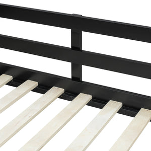 English Elm Twin Bunk Bed with Storage Drawers Hanging Rail Led Shelves and Pegboard Organizer Black LT000282AAB