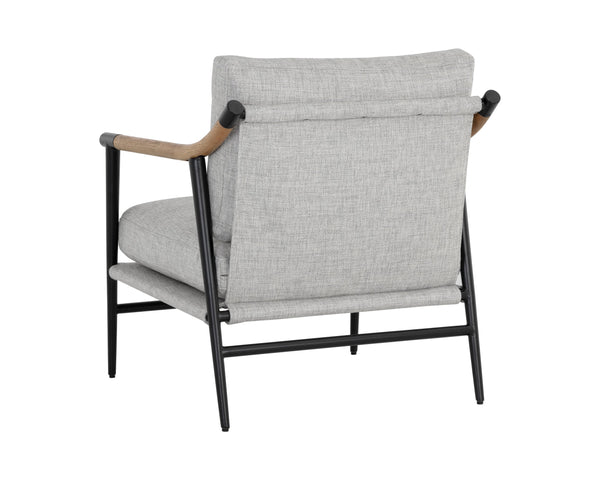 Sunpan Meadow Armchair - Stylish Comfort with 100% Polyester Fabric and Sturdy Iron Frame for Your Home Vault Fog