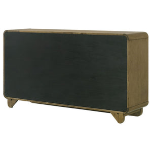 English Elm Tully 6-Drawer Dresser In Warm Nutmeg Finish - Stylish Storage Solution For Modern Bedrooms B062P374095-GIGA