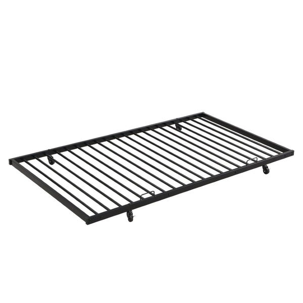 English Elm Twin Over Full Metal Bunk Bed With Trundle – Space-Saving, Easy Assembly, No Box Spring Needed! W311S00049-GIGA