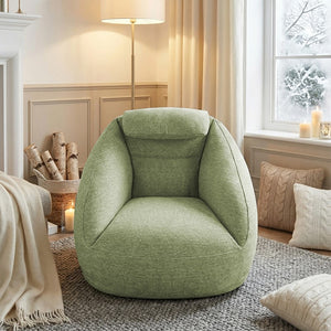 English Elm One Size Cloud Inflatable Ergonomic Couch with Headrest Five Chamber Portable Seat Olive Green B035P408429