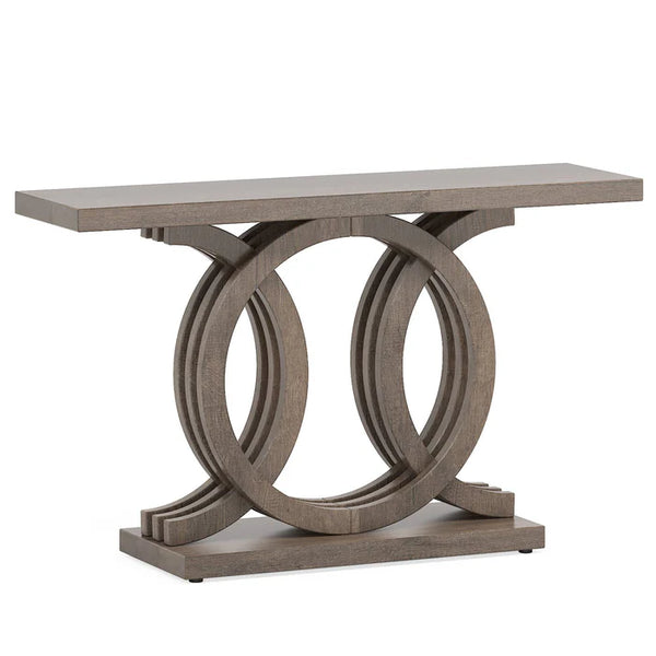 English Elm Modern Farmhouse Console Table Slim Wood Grain Entryway Sofa Accent Piece T3971P452583