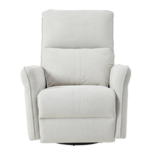 English Elm 270° 270° Power Swivel Recliner Chair with USB Ports, 30° Rocking, 95–150° Recline for Small Spaces Light Gray W1028S00041