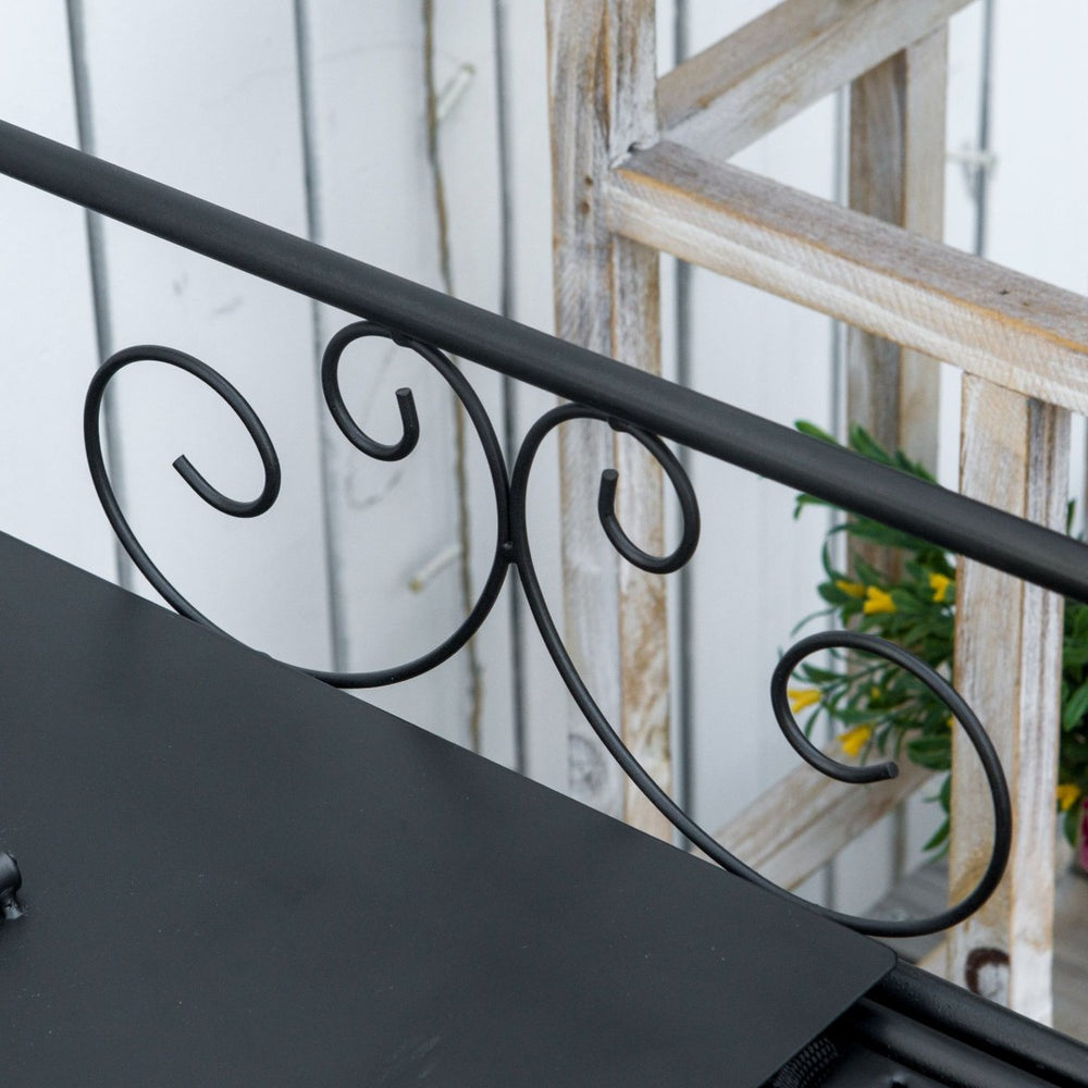 English Elm Outsunny Folding Potting Bench With Built-In Soil Bag, Ergonomic Design & Ample Storage For Gardeners W2225P217245-GIGA