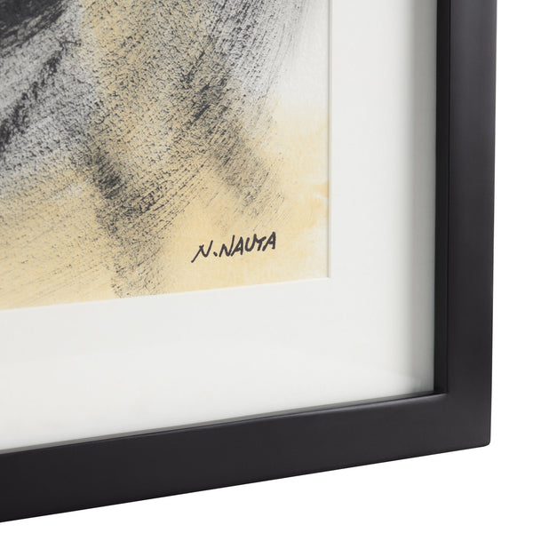 Crestview Collection S/3 Stunning Oil Paintings With Solid Black Wood Frames - Elegant Wall Decor Set For Modern Homes   Cvbzwf122