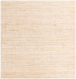 Unique Loom Braided Jute Dhaka Hand Braided Solid Rug White,  8' 0" x 8' 0"