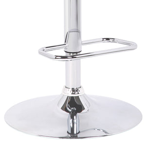 English Elm Adele Swivel Barstool Walnut Back Faux Leather Seat Pneumatic Height Adjustable B2736P464881