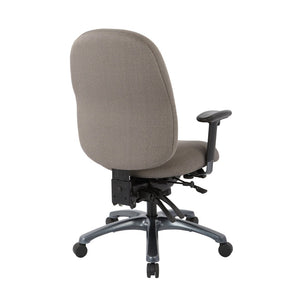 OSP Home Furnishings Multi-function Ergonomic Office Chair with Lumbar Support and Titanium Base for Pros High 8511-294