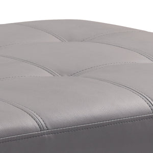 English Elm Stylish Teal Upholstered Bench Ottoman for Living Room Seating and Everyday Use B078108249