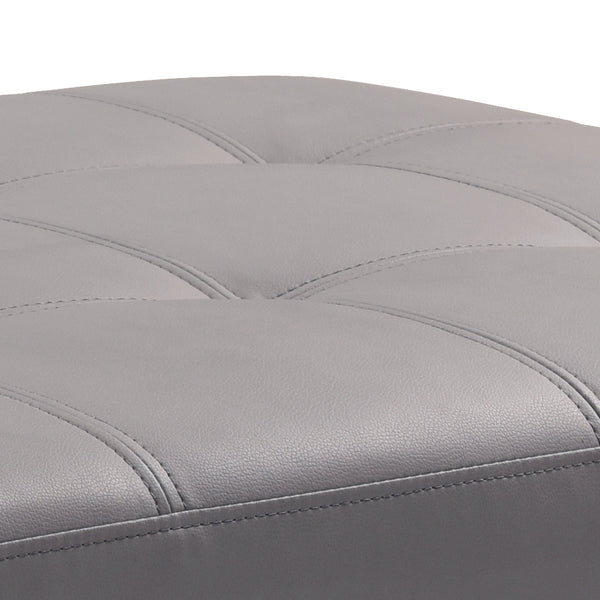 English Elm Stylish Teal Upholstered Bench Ottoman for Living Room Seating and Everyday Use B078108249