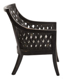 OSP Home Furnishings Plantation Lounge Chair Black